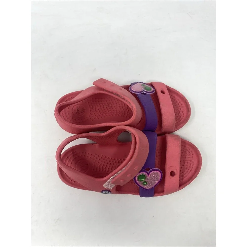 Crocs Bayaband Sandals Girls Size 11y Pink